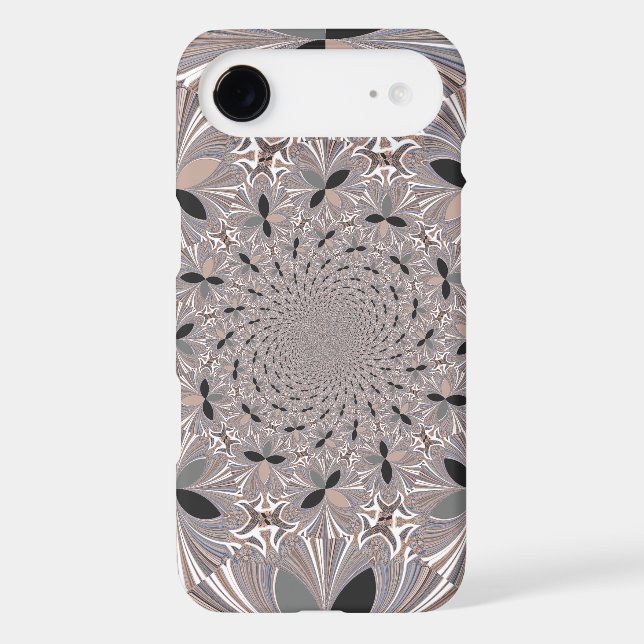 Beautiful lovely ash gray kaleidoscope seamless  Case-Mate iPhone case (Back)