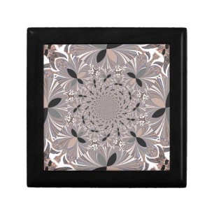 Beautiful lovely ash gray kaleidoscope seamless  gift box