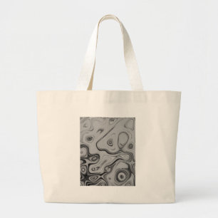 Beautiful Lovely Ash Gray Texture Color Art Print Large Tote Bag