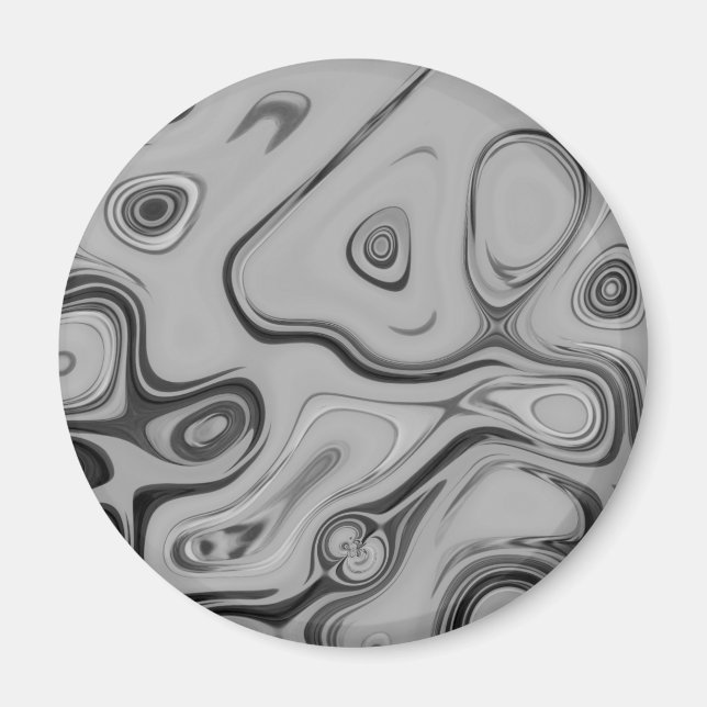  Beautiful Lovely Ash Gray Texture Color Art Print Magnet (Front)