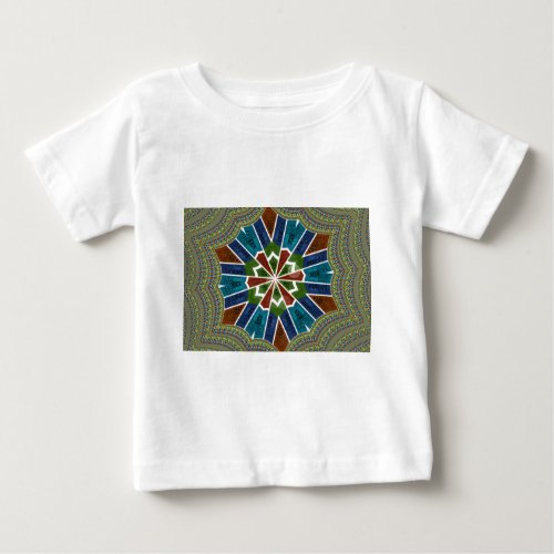 Beautiful lovely Asia Trendy Sari Abstract Pattern Baby T_Shirt