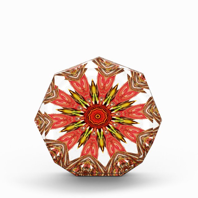 Beautiful Lovely Asian  traditional edgy pattern Acrylic Award (Front)