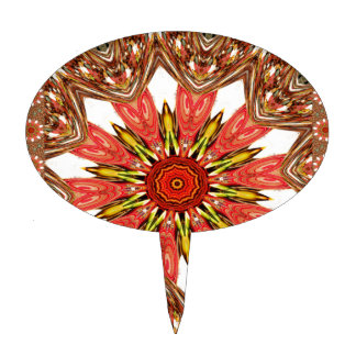 Beautiful Lovely Asian  traditional edgy pattern Cake Topper