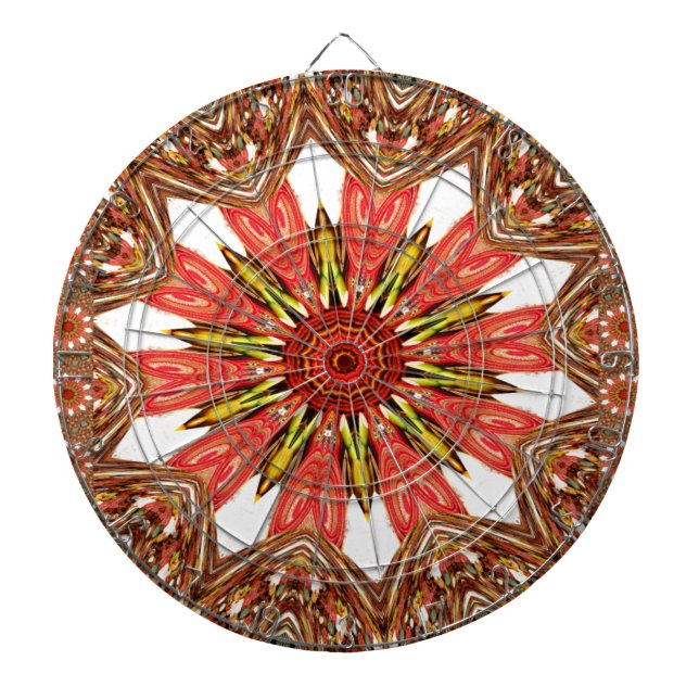 Beautiful Lovely Asian  traditional edgy pattern Dart Board (Front)