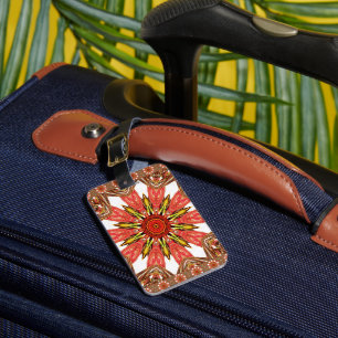 Beautiful Lovely Asian  traditional edgy pattern Luggage Tag