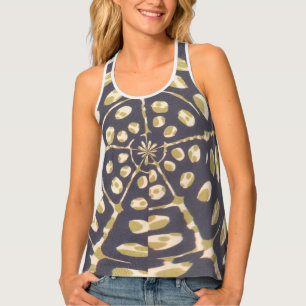 Beautiful Lovely blue African print pattern design Tank Top