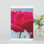 Beautiful Lovely Celestial Rose Red Against Blue  (Standing Front)