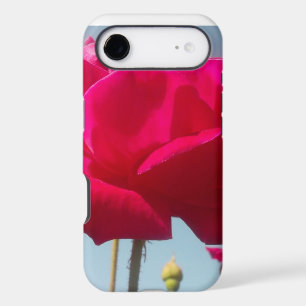 Beautiful Lovely Celestial Rose Red Against Blue  iPhone 17 Air Case