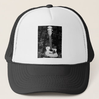 Beautiful Lovely Guitar African Grayscale Motif Trucker Hat