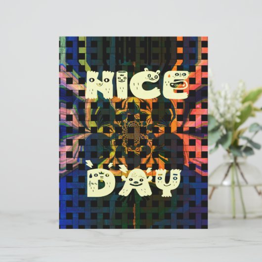 Beautiful Lovely Have a Nice Day Text Print vector (Standing Front)