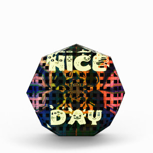 Beautiful Lovely Have a Nice Day Text Print vector Award