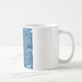 Beautiful Lovely Iridescent Blue Kaleidoscope Art Coffee Mug