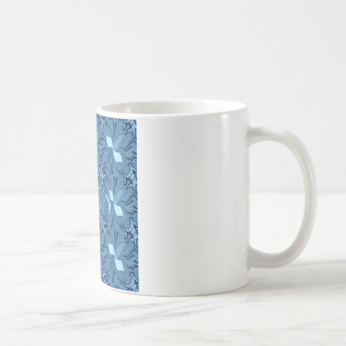 Beautiful Lovely Iridescent blue pattern seamless Coffee Mug