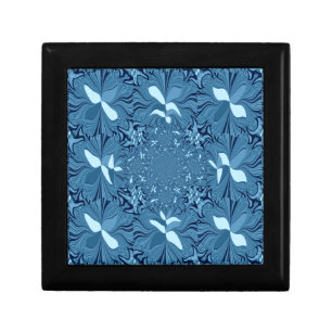 Beautiful Lovely Iridescent blue. pattern seamless Gift Box