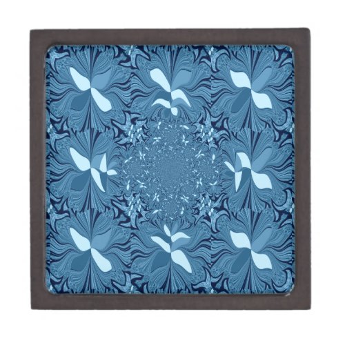 Beautiful Lovely Iridescent blue pattern seamless Gift Box