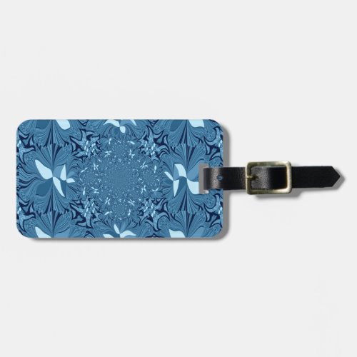 Beautiful Lovely Iridescent blue pattern seamless Luggage Tag