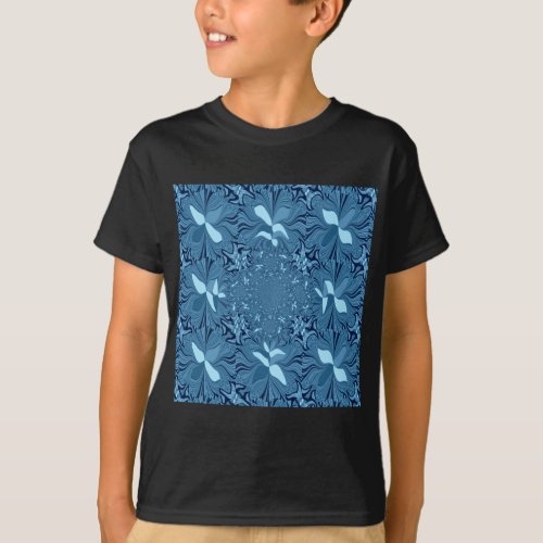 Beautiful Lovely Iridescent blue pattern seamless T_Shirt