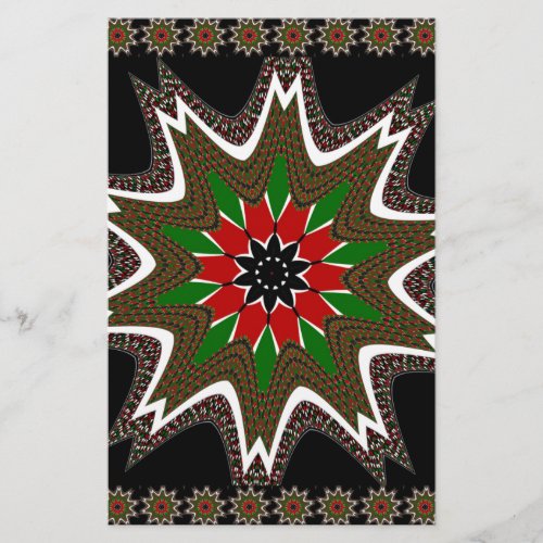 Beautiful Lovely Kenya Cultural Motif Geometrical  Stationery