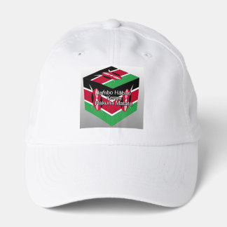 Beautiful Lovely Kenyan Flag Cube with Greeting Performance Cap