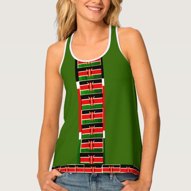 Beautiful Lovely Kenyan Wild Safari Tank Top (Front)