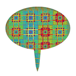 Beautiful Lovely Mayan ethnic Print vector design Cake Topper