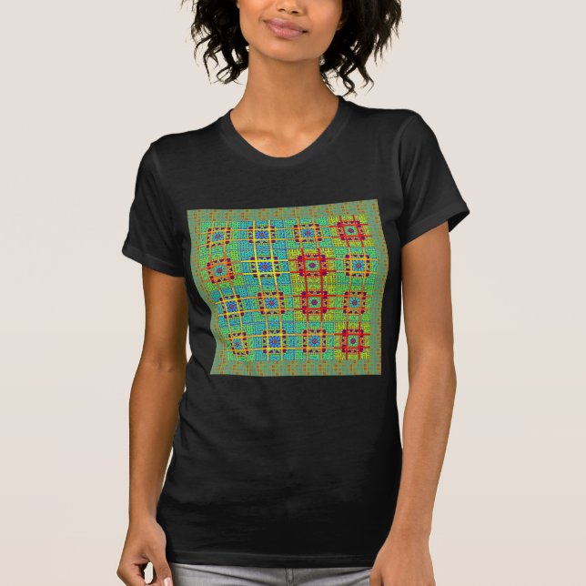 Beautiful Lovely Mayan  ethnic Print vector design T-Shirt (Front)