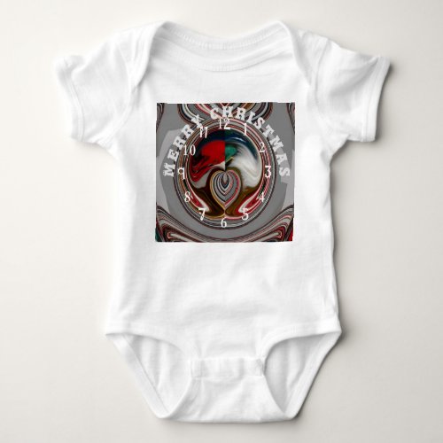 Beautiful Lovely Merry Christmas With Love  Baby Bodysuit