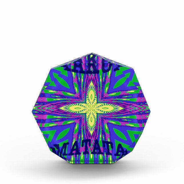 Beautiful Lovely Mombasa Kanga Hakunamatata Tribal Award (Front)