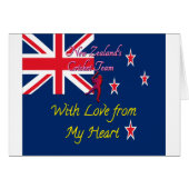 Beautiful Lovely New Zealand National Flag Colors (Front Horizontal)