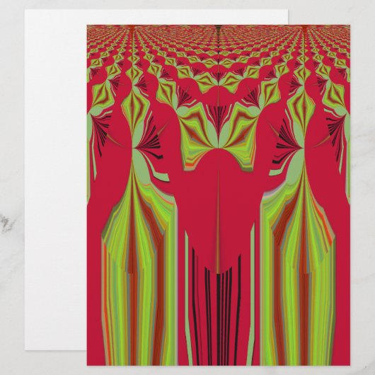 Beautiful Lovely Red and Yellow African Tribal Art (Front/Back)