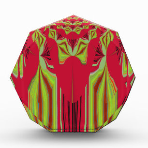 Beautiful Lovely Red and Yellow African Tribal Art Award