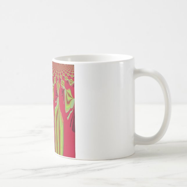 Beautiful Lovely Red and Yellow African Tribal Art Coffee Mug (Right)