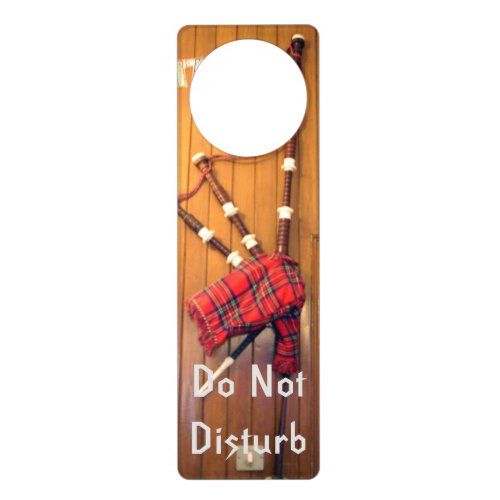 Beautiful Lovely Scottish Bagpipe Dont Disturb Door Hanger