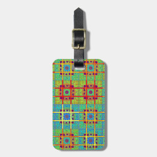 Beautiful Lovely South African Tribal Print vector Luggage Tag
