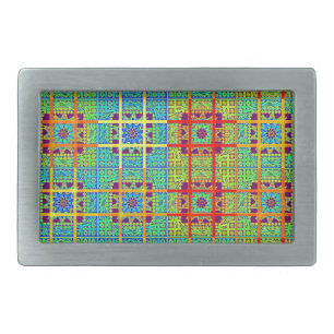 Beautiful Lovely South African Tribal Print vector Rectangular Belt Buckle