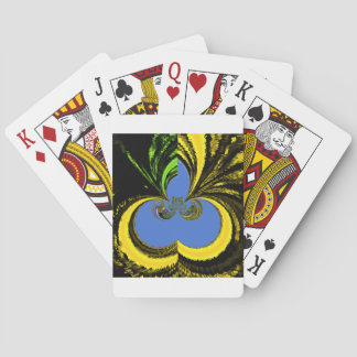 Beautiful Lovely South African Yellow and Blue Art Poker Cards