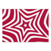 Beautiful Lovely Star Design in Red and White (Front Horizontal)
