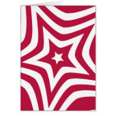 Beautiful Lovely Star Design in Red and White (Front)