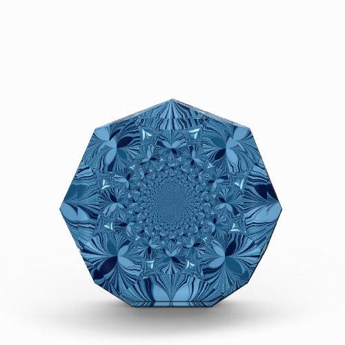 Beautiful Lovely Vintage Blue Kaleidoscope Design Award