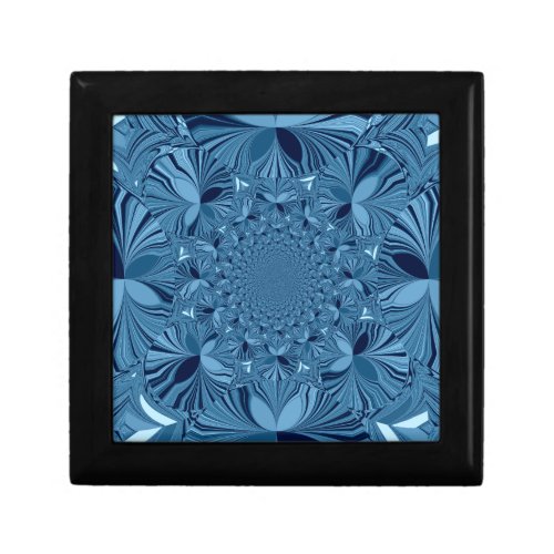 Beautiful Lovely Vintage Blue Kaleidoscope Design Gift Box