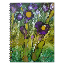 Beautiful Lovitude Journal &quot;Purple and Gold Iris&quot;