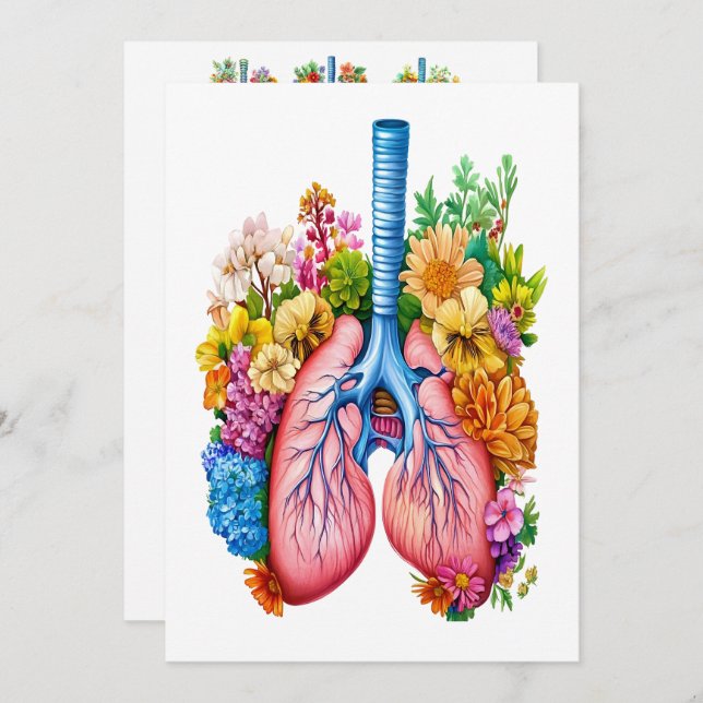 Beautiful Lungs Invitation (Front/Back)