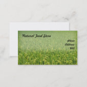 Beautiful Lush Green Rice Field Business Card (Front/Back)
