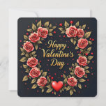 Beautiful Luxury Floral Love Modern Collection Holiday Card