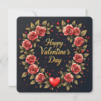 Beautiful Luxury Floral Love Modern Collection Holiday Card