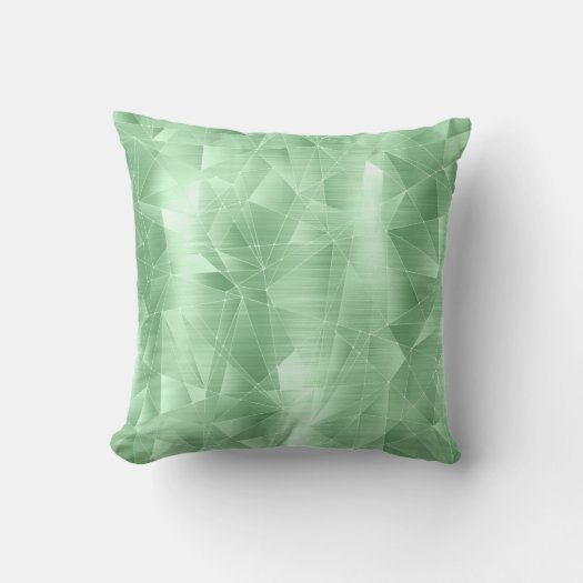 Beautiful Luxury Mint Geometrical Pattern Pillow