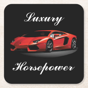 Beautiful Luxury Sports Car Coaster Set