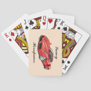 Beautiful Luxury Sports Car Deck of Playing Cards