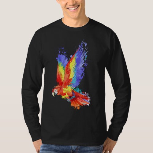 Beautiful Macaw Flying Parrot Bird Lover Pullover