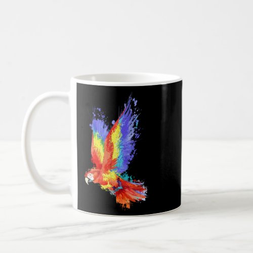 Beautiful Macaw Flying Parrot Bird Lover Pullover Coffee Mug